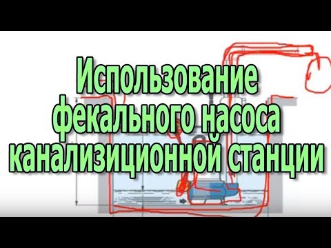 Фекальный насос для канализации дома. Канализационная насосная станция.