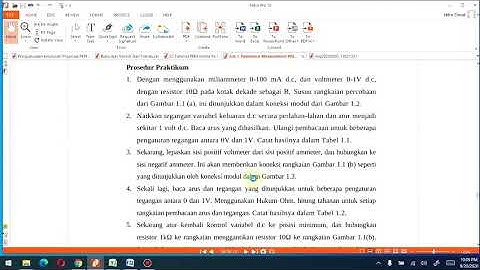 Pengantar MK Prak. Sensor dan Transduser (Pengenalan job dan format laporan praktikum)