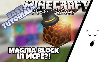 [1.0.x] HOW TO MAKE A WORKING "MAGMA BLOCK" IN MCPE WITH ONLY ONE COMMAND!