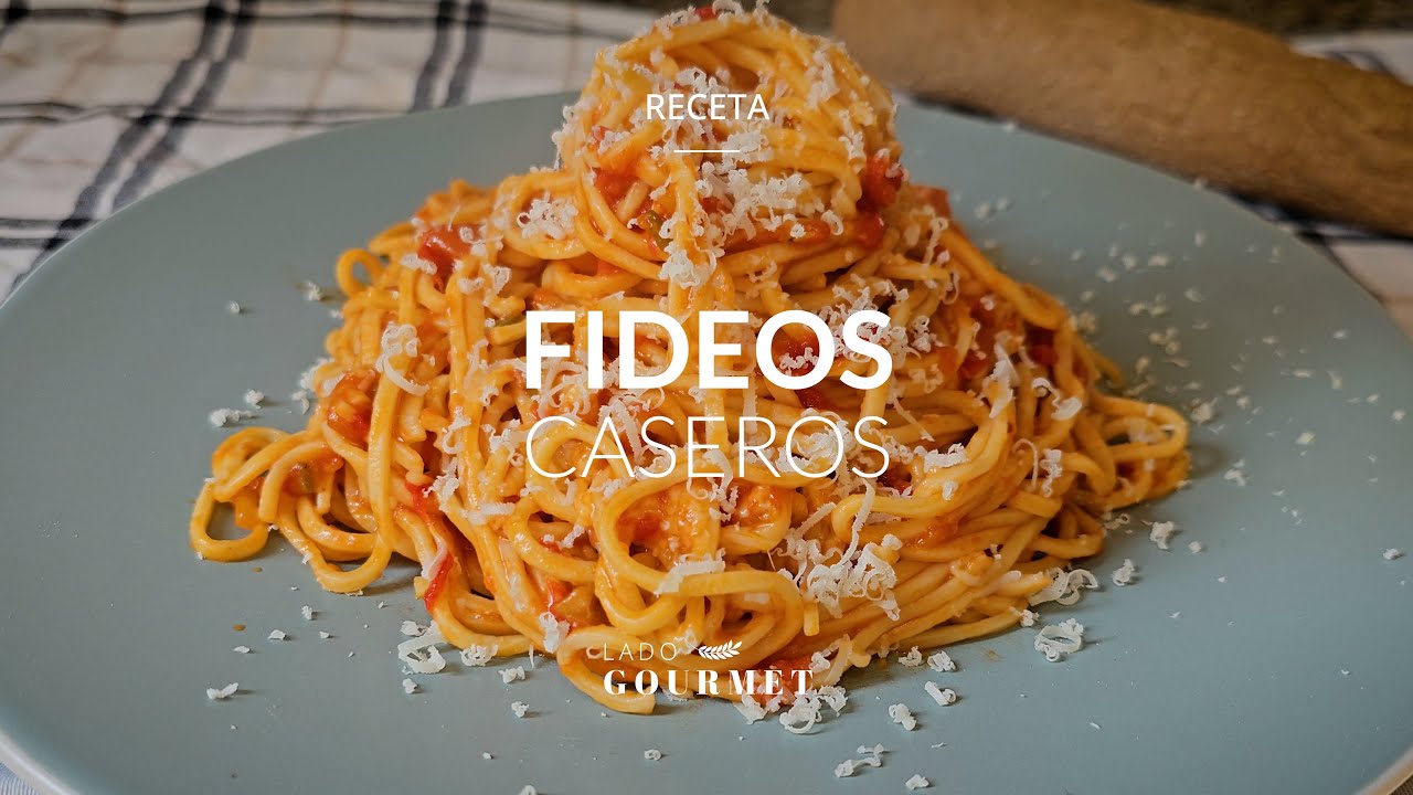 FIDEOS CASEROS | Homemade NOODLE - La comida preferida de mi hija