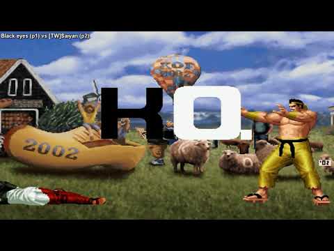 [FightCade King of Fighters 2002] Black eyes vs [TW]Saiyan