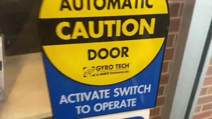 One of the sets of front automatic doors and some of the Cafe doors at Shocker Hall at WSU