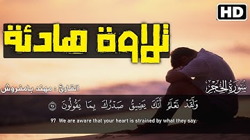 ولقد نعلم أنك يضيق صدرك بما يقولون😭..تلاوة هادئة😴..القارئ مهند بامفروش