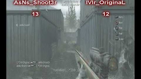 AsNs | 1v1 | M40A3 ACOG | AsNs_Shoot3r vs IVIR_OriginaL | COD4
