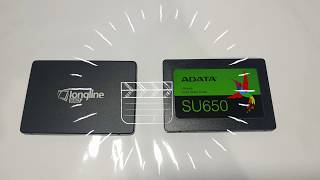 Adata Su650 VS Longline S400 Unbox / SSD Kıyaslama + F/P + Crystal Disk Mark Testi + İOPS Değerleri