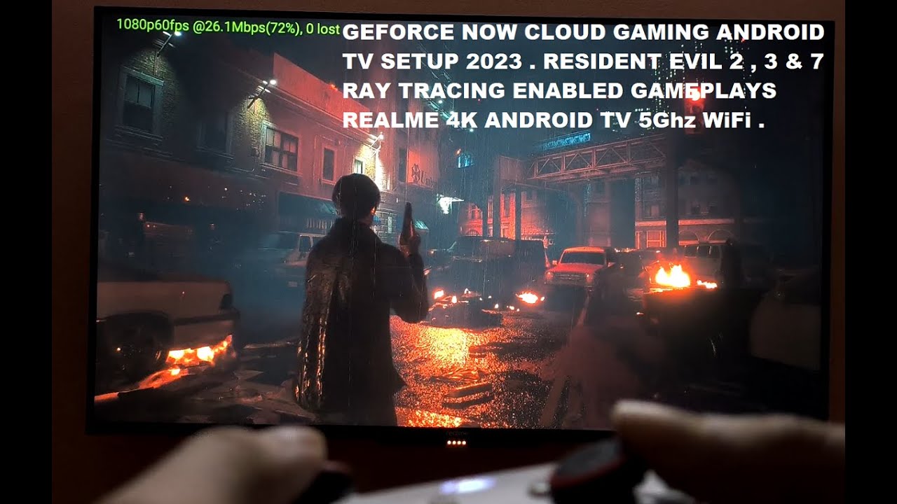 GeForce Now Cloud Android TV Setup 2023 Realme 4K TV Resident Evil 2 , 3 & 7 Ray Tracing On Gameplay