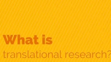 What is translational research?