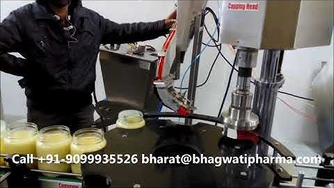 Ghee Pet/ Glass Jar Single Head Screw Capping Machine with cap elevator
