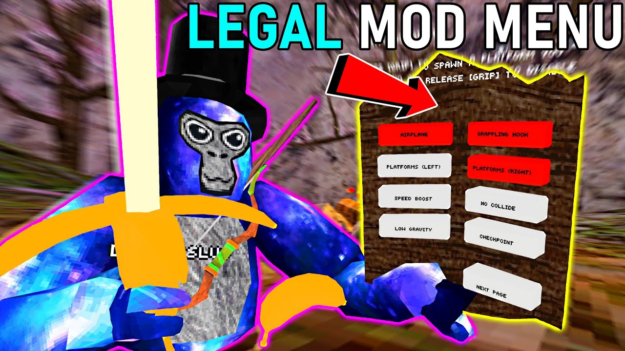 The BEST Gorilla Tag VR UNBANNABLE Mod Menu???