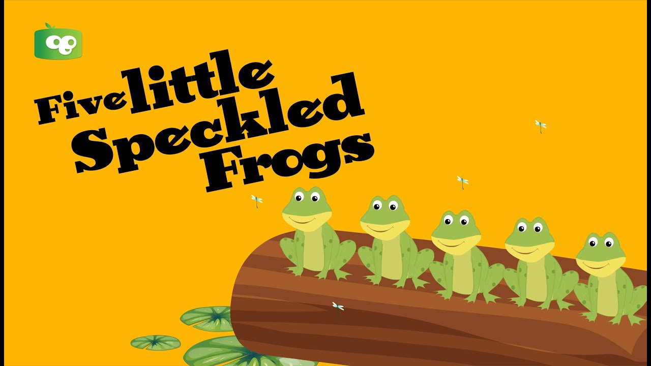 Five Little Speckled Frogs | Fun Counting Rhyme for Kids - YouTube