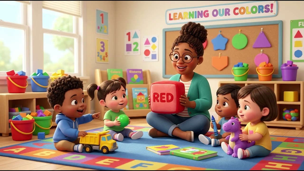 Learning the Colors | Fun Color Learning Song for Kids | Nursery Rhymes & Kids Songs