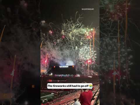 Rutgersโ postgame fireworks still went off after a stunning upset loss to UMass #CFB #rutgers #umass