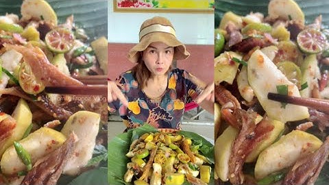 Bạn Đã Từng Làm Gỏi Quả Cóc trộn Khô Cá Lóc chưa ? I ABC Family France Vlog