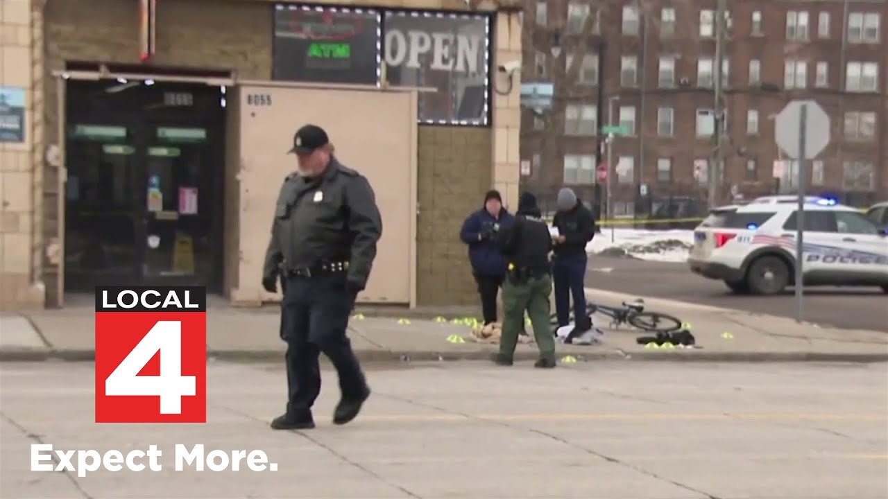Police search for 4 suspects in deadly shooting in Detroit - YouTube