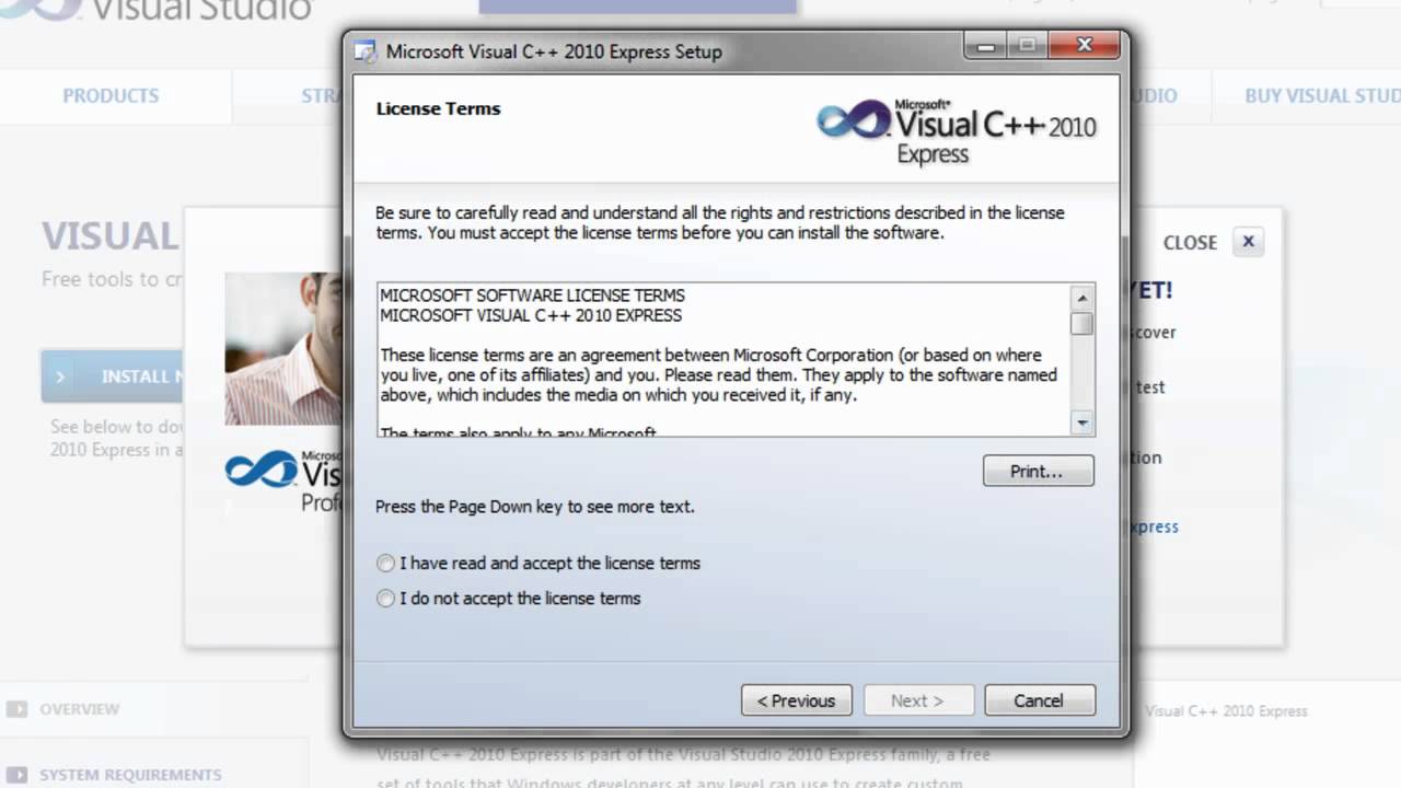 Setting Up Microsoft Visual C 10 Express Youtube