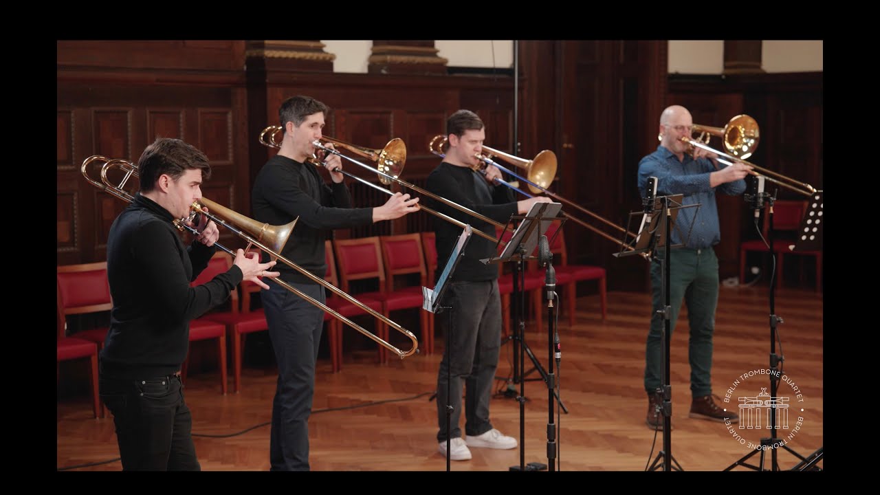 J.S. Bach: Toccata and Fugue D minor (Arr. Lars Karlin) // Berlin Trombone Quartet
