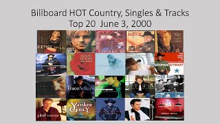 Billboard Hot Country, Top 20  Jun. 3,  2000