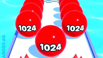 Ball Run Merge 2048 New Game - Gameplay Walkthrough - Episode 7 - All Levels - Running Ball