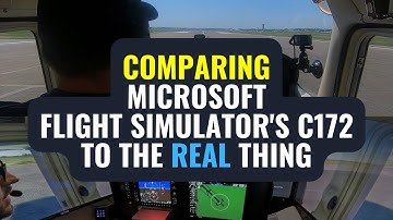 Comparing Microsoft Flight Simulators C172 vs the REAL 172!