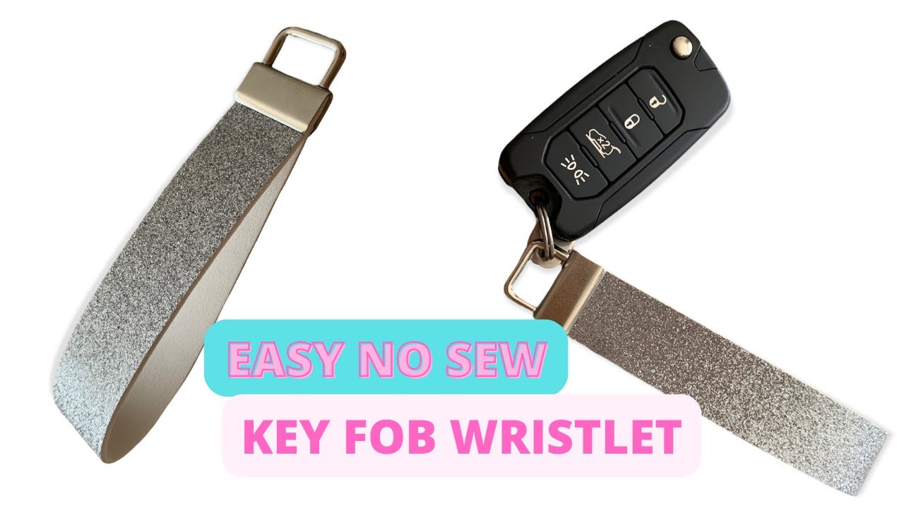 Easy No Sew Faux Leather Key Fob Wristlet! Turning $40 into $400! 