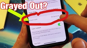 iPhone X/XS/XR/11: Auto-Lock is Grayed Out? FIXED!