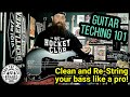 How to Clean/Re-String an Electric Bass like a Touring Guitar Tech