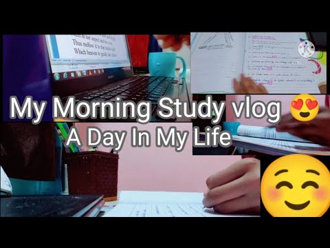 Morning study routine .... An Indian girl Class 6th morning study ...