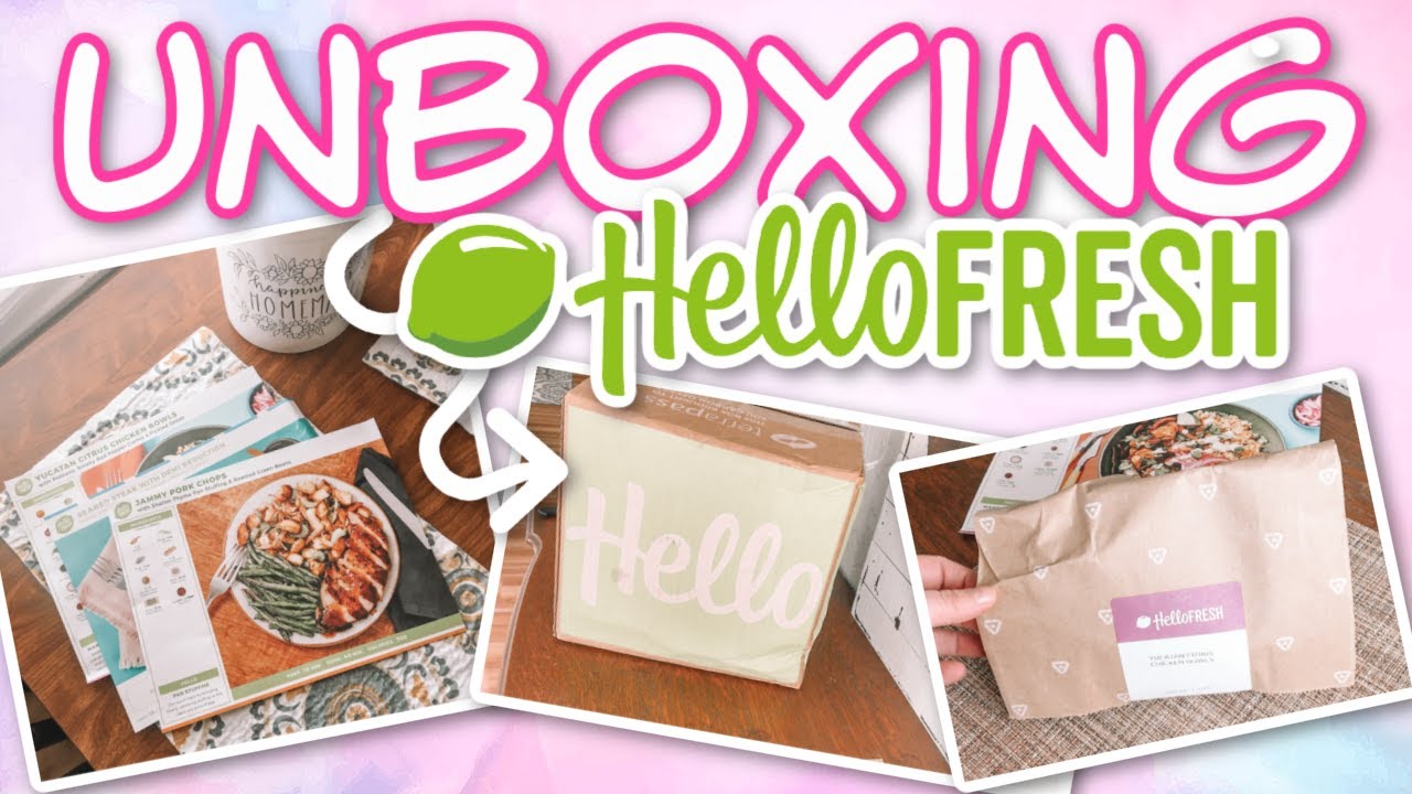 💚 Hello Fresh Unboxing 💚 3 Meals What Do You Get Youtube