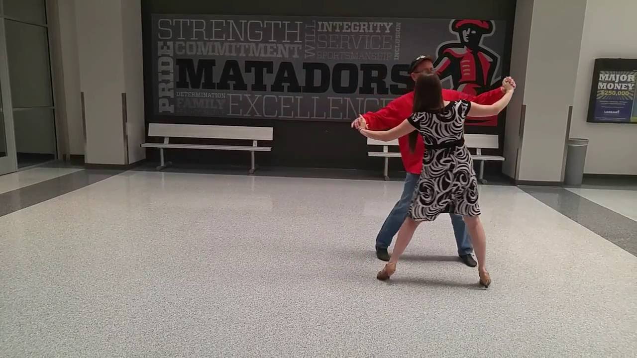 Competitive Foxtrot Sway Step with Double Handhold YouTube