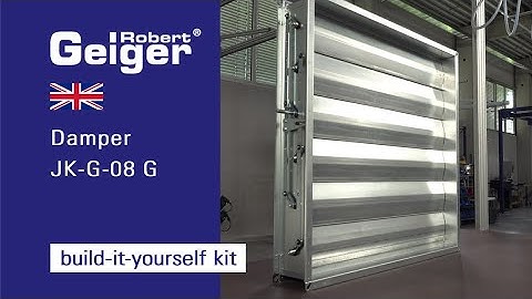 Assembly plan for Damper JK-G-08 G with the Geiger Built-it-yourself kit