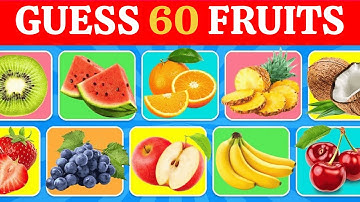 Guess the Fruit in 5 Seconds 🍓🍍 | 60 Fruits Quiz Challenge (Easy to Impossible)