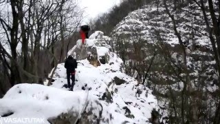 Vasalt Utak Cuha-völgy Bucsek Henrik Emlékút télen