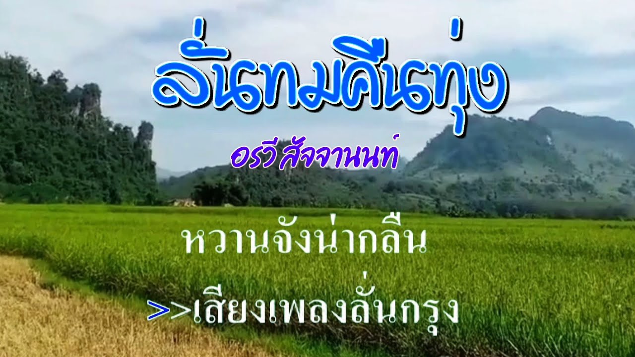 ♬ลั่นทมคืนทุ่ง อรวี สัจจานนท์ #karaoke #คาราโอเกะ