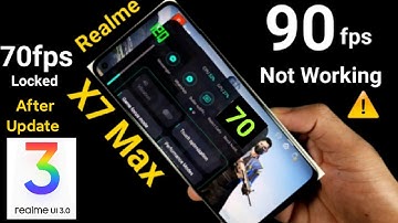 Realme X7 Max BGMI 90fps issue Still  no solution After Realme Ui 3.0 Update😔🥺🙄