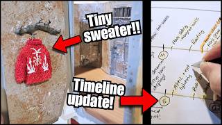 Updating my Timeline for my Beetlejuice Project 🕑 And a TINY SWEATER!!