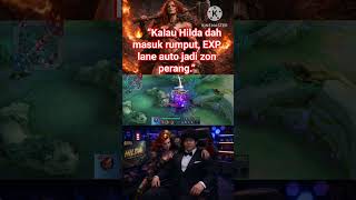🔥 Hilda EXP paling barbar tahun ni 😈Masuk rumput ➜ keluar terus bagi trauma 🪓#Gameplay #Ranked #Solo