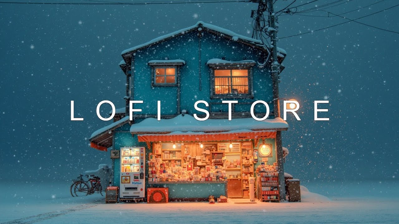Зимний Lo-fi Токио ~ Снежные ночные биты и уютная атмосфера японских улиц для учебы