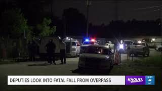 Deputies look into fatal fall from overpass in NW Harris County