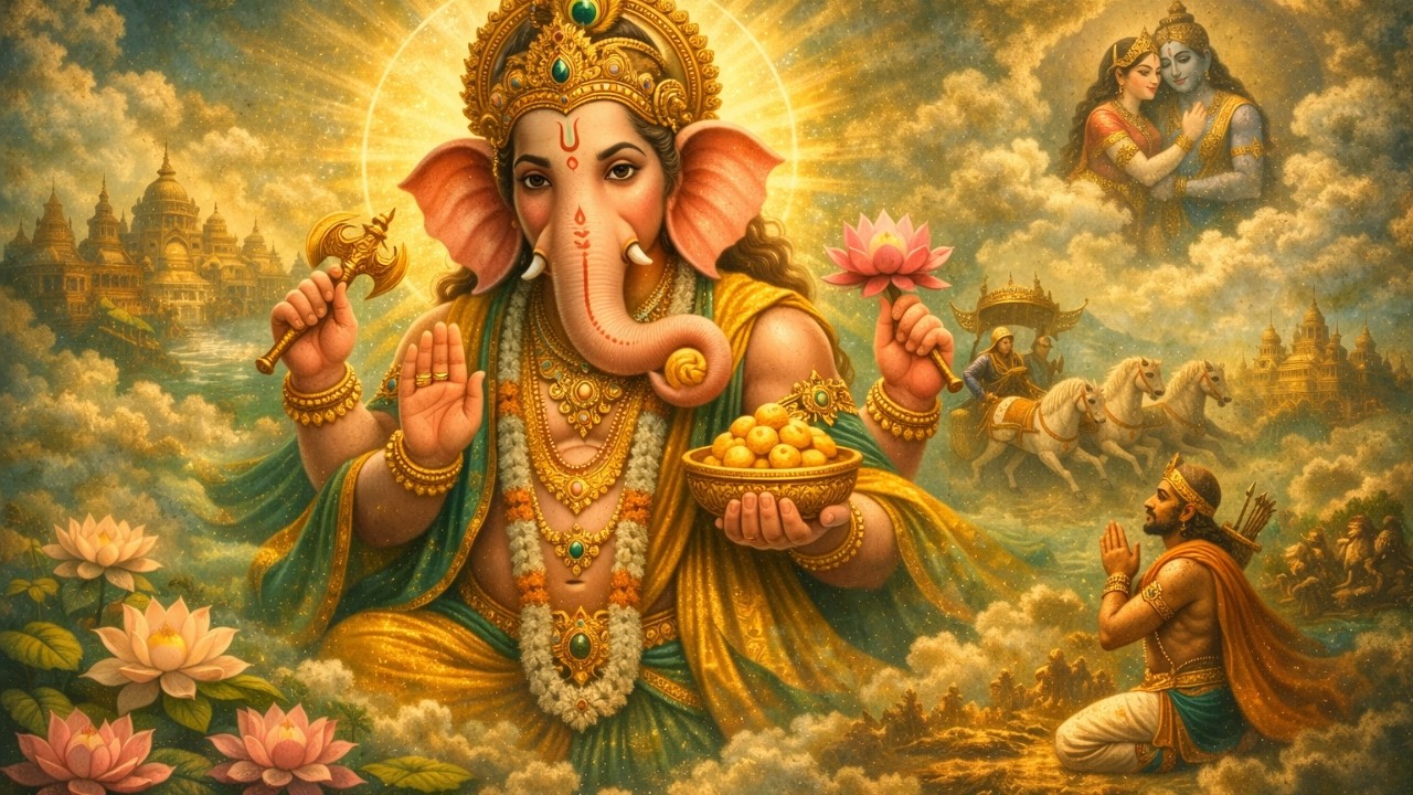 Vakratunda Mahakaya Ganesh Mantra 3 Min 432Hz | वक्रतुण्ड महाकाय | Obstacle Removal & Success