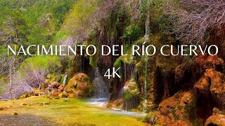 SOURCE OF THE RIVER CUERVO 4K  NATURAL MONUMENT IN CUENCA