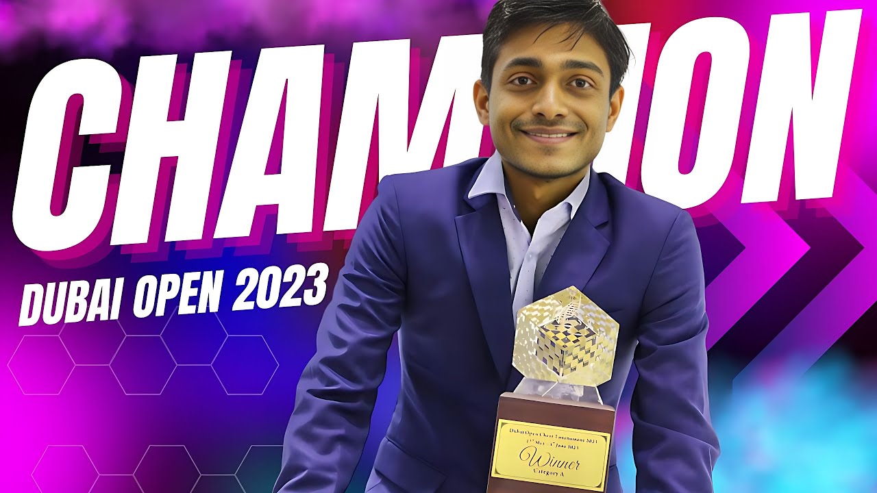 Aravindh Chithambaram wins 23rd Dubai Open 2023 for the second