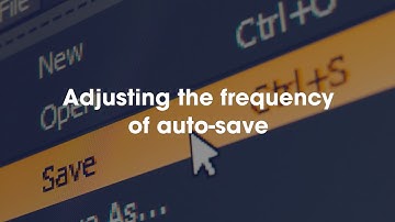 2020 Design Tip:  Changing Auto-save Frequency