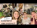EXTREME BASEMENT DECLUTTERING & ORGANIZING! | Storage Room Project Cleaning, Organizing Inspiration!