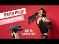Betty Page themed pinup shoot on Super8 film