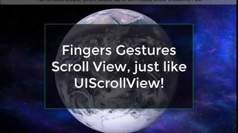 Fingers Gesture for Unity - Demo of UIScrollView in Unity!