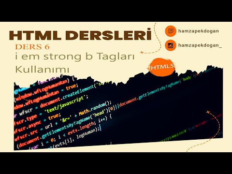 Sitelerde Kalın İtalik Yazılar Nasıl Yapılır?  #HTML i em strong b tag nasıl kullanılır?