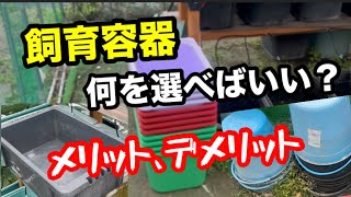 スペースや目的に合わせて容器を選びましょう！【メダカ】