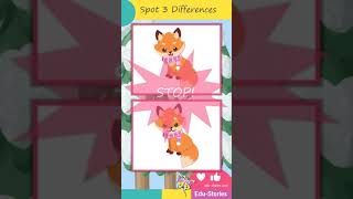 Spot the Difference - Cute Winter Animals No. 01 #Shorts Net Worth