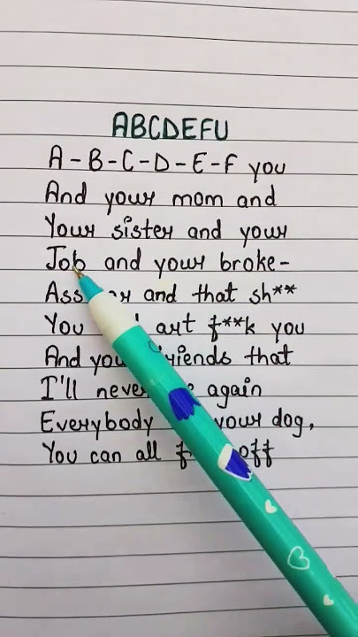 ABCDEFU💚~Gayle #shorts #viral #lyrics