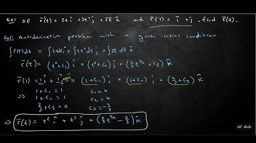 Derivatives and Integrals of Vector Functions: Full Lecture